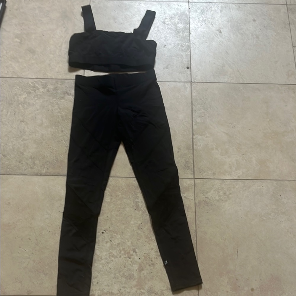 Black Women's athletic  Set